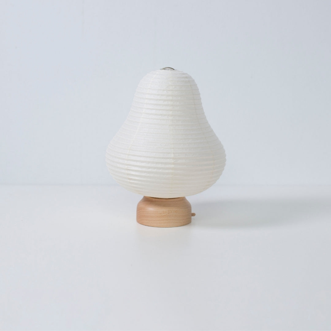"Lampe de table japonaise en papier « Montagne » – Lampe de chevet unique au design minimaliste, lampe portable idéale pour la chambre"