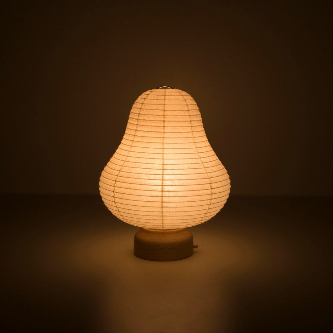 "Lampe de table japonaise en papier « Montagne » – Lampe de chevet unique"