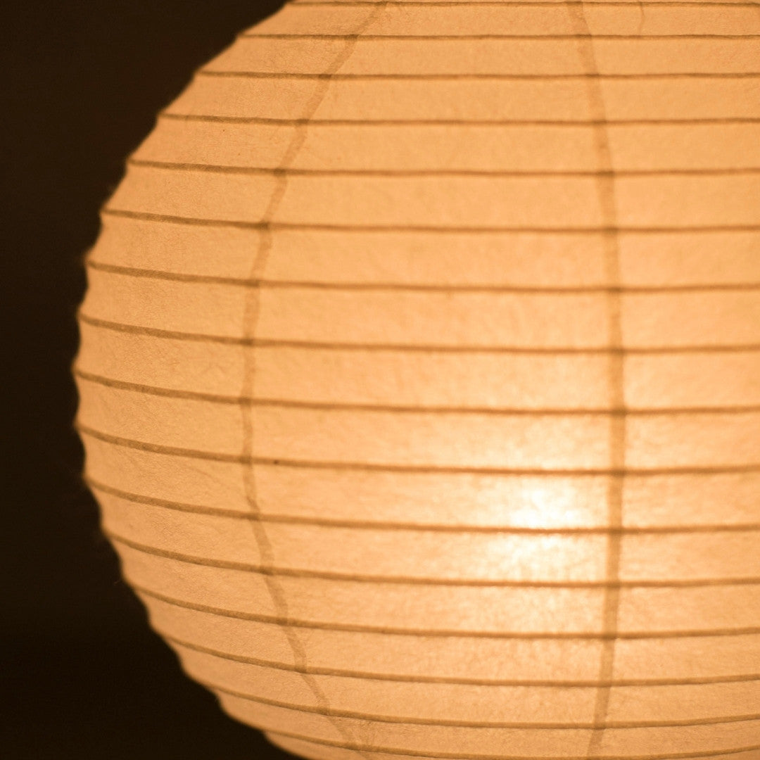 Japansk Papir Bordlampe "Mini Circle" – Blød Stemningsbelysning fra Unik Håndlavet Washi Lampe, Ideel Natbordslampe