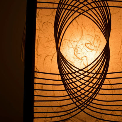 Japanese Bamboo Floor Lamp "Sunlight"– Bamboo Standing Lamp Casting Elegant Shadows, Perfect for living rooms