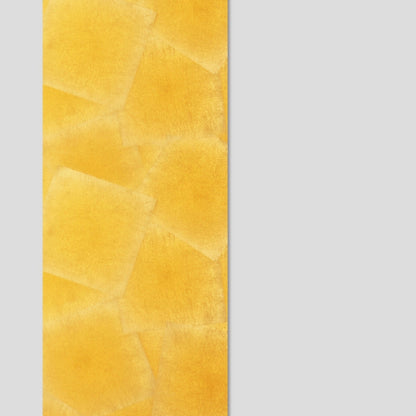 Close-up of Japanese wall art panel Ranman – wabi sabi gold wall art with amber gradation