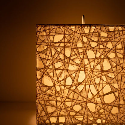 Lampe japonaise au sol ME-LOOK 03, blanche et lumineuse, abat-jour complexe en papier washi Melook