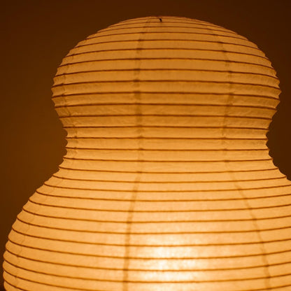 "Lampe sur pied lumineuse en papier japonais « lune de papier 02 » – lampe sur pied traditionnelle en Mino Washi"