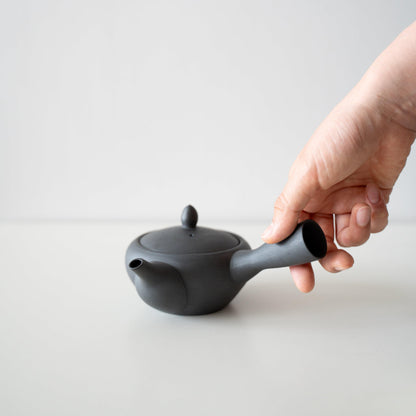 Hånd, der holder en japansk sort tekande
