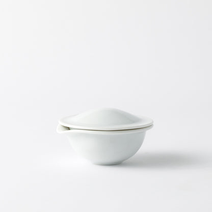 Japansk Hōhin tekande til to personer, hvid – Traditionelt japansk tesæt til Sencha og Gyokuro