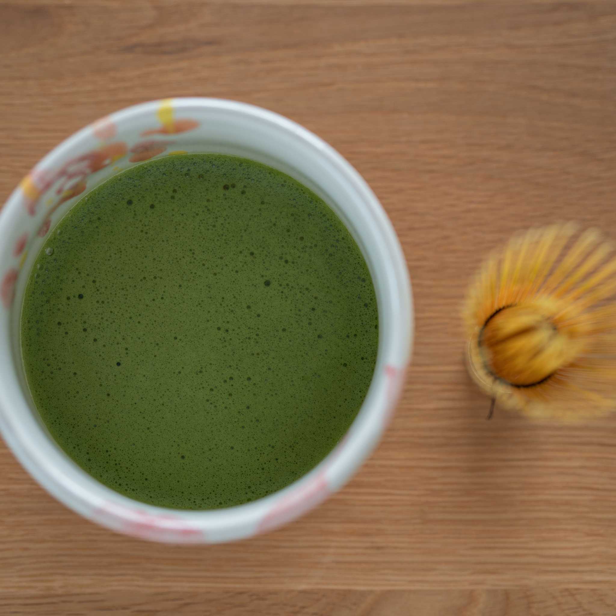Japansk Matcha Skål Blomst – Håndlavet Shino Ler Matcha Chawan Skål fra Japan