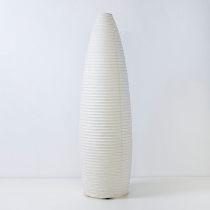 "Lampadaire japonais en papier « paper moon 13 » – grande lampe verticale en papier Mino Washi à la lueur chaude et sereine"
