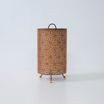 Warmbruin Washi-papieren lamp "Lace Washi" – Gezellige sfeerverlichting voor een Japandi-woonkamer