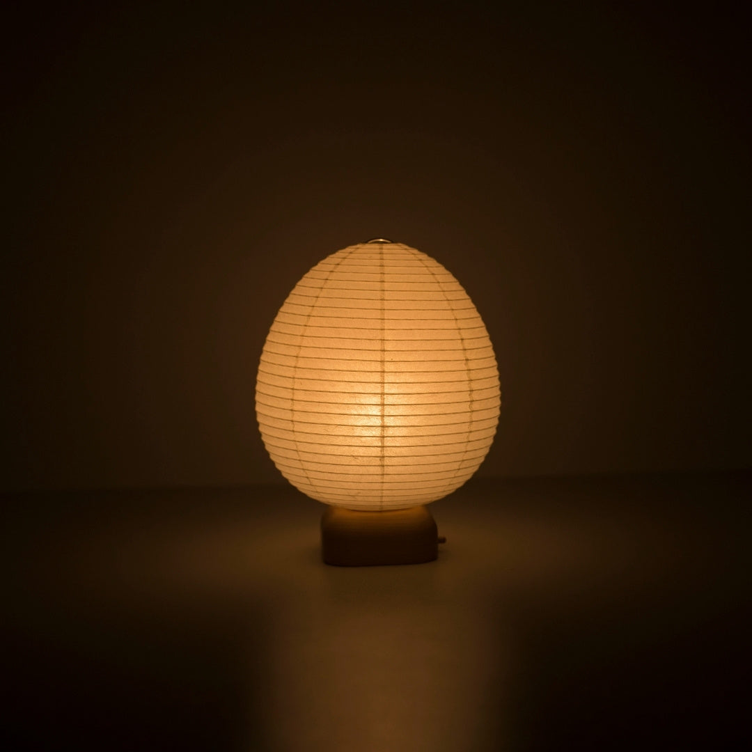 Japanese Paper Table Lamp "Ostrich" – Handmade Paper Table Lamp for Soft Ambience