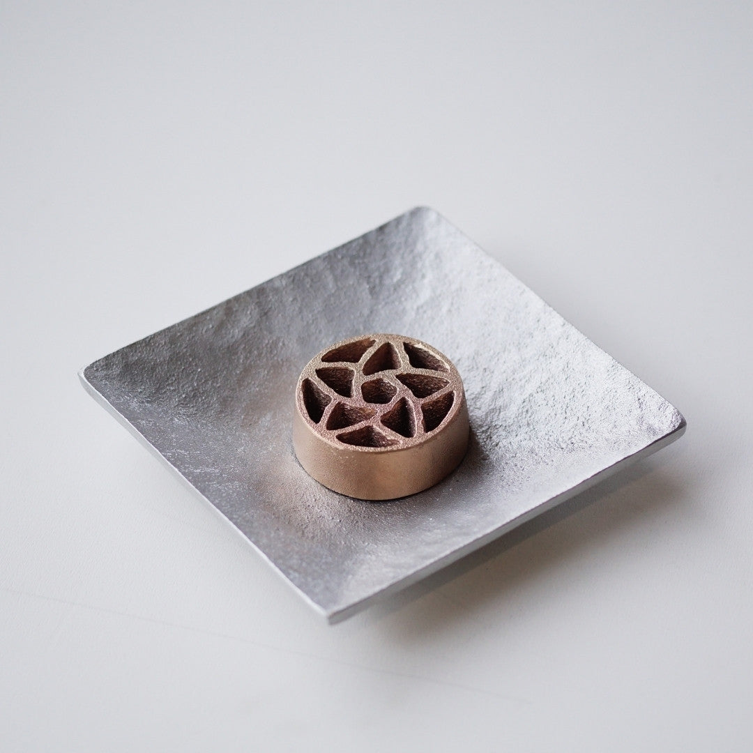Japansk Kenzan uden pigge med aluminiumsplade S gavesæt til ikebana-arrangementer