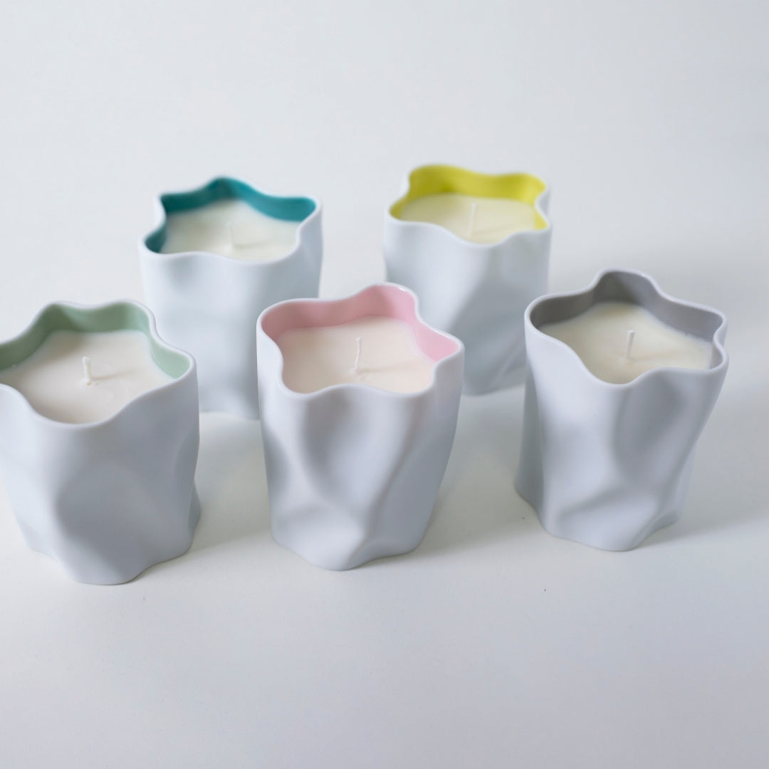 "KITCHIBE Japanische Kerzen-Serie aus zartem Porzellan, die Weihrauch, Duft und handwerkliches Design vereint"