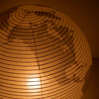 "Impression d'Amérique du Nord sur lampadaire en papier japonais « paper moon 05G », lampadaires artistiques en papier"