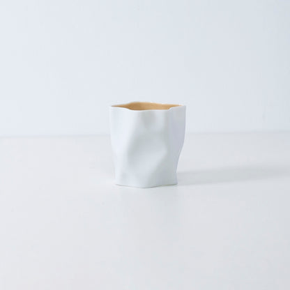 Japansk lys KITCHIBE med oud, urter og japansk røgelse i elegant Seto porcelænskop
